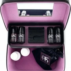Korting 😍 LAC Nails® Beautycase - Toilettas Zwart Voor Gel Nagellak En Make Up - Ideaal Om Mee Te Nemen ⌛