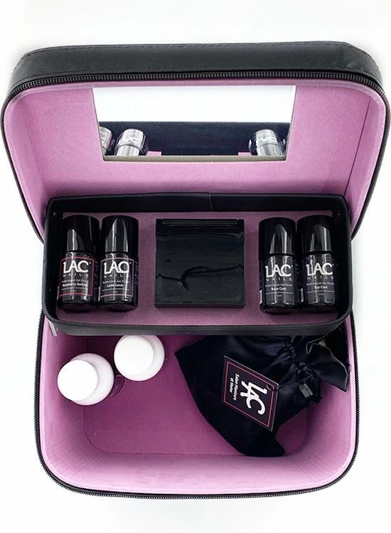Korting 😍 LAC Nails® Beautycase - Toilettas Zwart Voor Gel Nagellak En Make Up - Ideaal Om Mee Te Nemen ⌛ 3 Korting 😍 LAC Nails® Beautycase - Toilettas Zwart Voor Gel Nagellak En Make Up - Ideaal Om Mee Te Nemen ⌛
