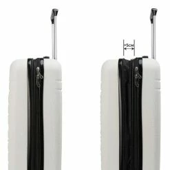 Top 10 🎉 Cabin Max CabinMax Velocity 👜 Handbagage Koffer - Uitbreidbaar Trolley 44L - Harde Reiskoffer - 55x40x20/25 Cm - Lichtgewicht - Groot Capaciteit - Wit 🛒 -Reisbagage-Reisaccessoires Winkel 550x754 2