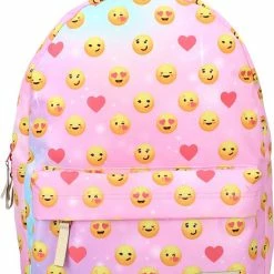 Promo 😍 Milky Kiss Rise And Shine - Rugzak - Schooltas Meisje - Multi - Emojis ⌛
