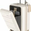 Aanbiedingen 🥰 ONYX® 👜 Handbagage Koffer 35 L - Spinner Wielen - Lichtgewicht Trolley - Dubbel TSA Slot - Handig Voorvak - 55 Cm - Beige 😍 -Reisbagage-Reisaccessoires Winkel 550x772