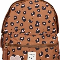 Gloednieuw 😀 Kidzroom Attitude Rugzak - 6 T/m 12 Jaar - Bruin - Panterprint 🎉 -Reisbagage-Reisaccessoires Winkel 550x773