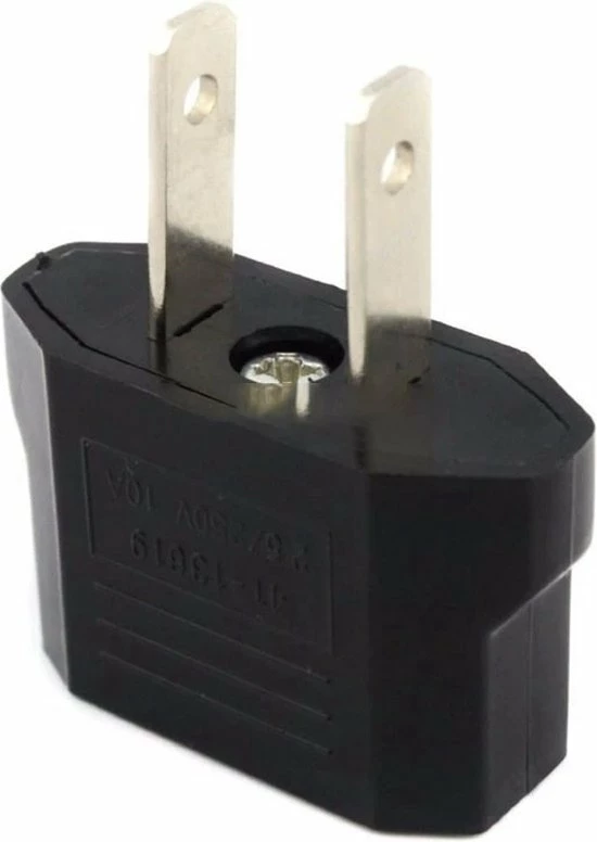 Goedkoopste 🎉 5YOA Reisstekker EU Naar VS - Stekker Adapter - Europa Naar Amerika - Eu Naar USA - Zwart - (1 Stuks) ⭐ 5 Goedkoopste 🎉 5YOA Reisstekker EU Naar VS - Stekker Adapter - Europa Naar Amerika - Eu Naar USA - Zwart - (1 Stuks) ⭐ - Afbeelding 3