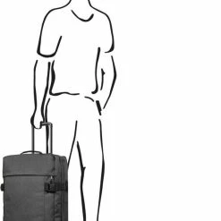 Beste deal 💯 Eastpak - Tranverz M - Reiskoffer - 78 Liter - Black Denim ✔️ -Reisbagage-Reisaccessoires Winkel 550x783 3