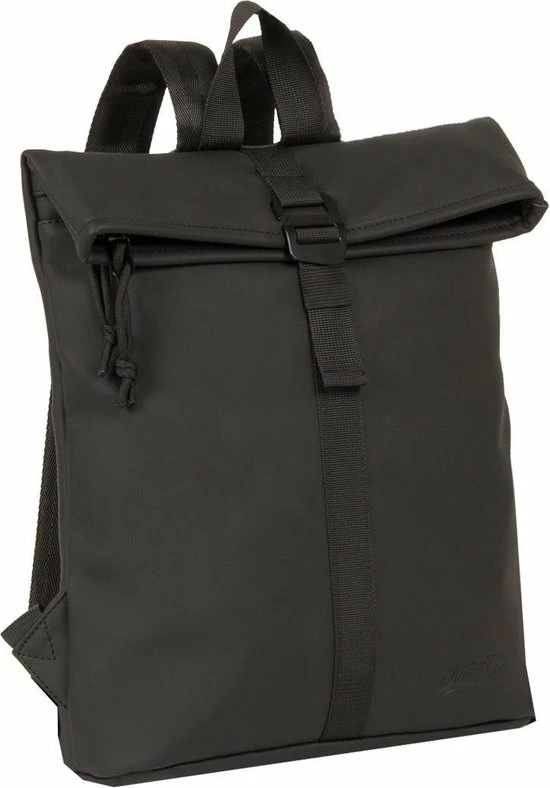 Goedkoop 🔥 New Rebels Mart Waterafstotende Rolltop Rugzak - Medium - Zwart ✨ 3 Goedkoop 🔥 New Rebels Mart Waterafstotende Rolltop Rugzak - Medium - Zwart ✨