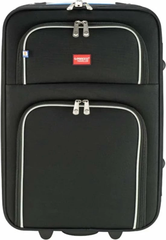 Gloednieuw ๐ Princess Traveller Barcelona - ๐ Handbagagekoffer - Zwart Met Dutch Design - S - 55cm ๐ 16 Gloednieuw ๐ Princess Traveller Barcelona - ๐ Handbagagekoffer - Zwart Met Dutch Design - S - 55cm ๐ - Afbeelding 14