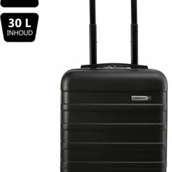 Goedkoop ❤️ Cabin Max CabinMax 👜 Handbagage Koffer - Trolley 30L - Harde Reiskoffer - 45x36x20cm - Lichtgewicht - Groot Capaciteit - Zwart ⭐ -Reisbagage-Reisaccessoires Winkel 550x802