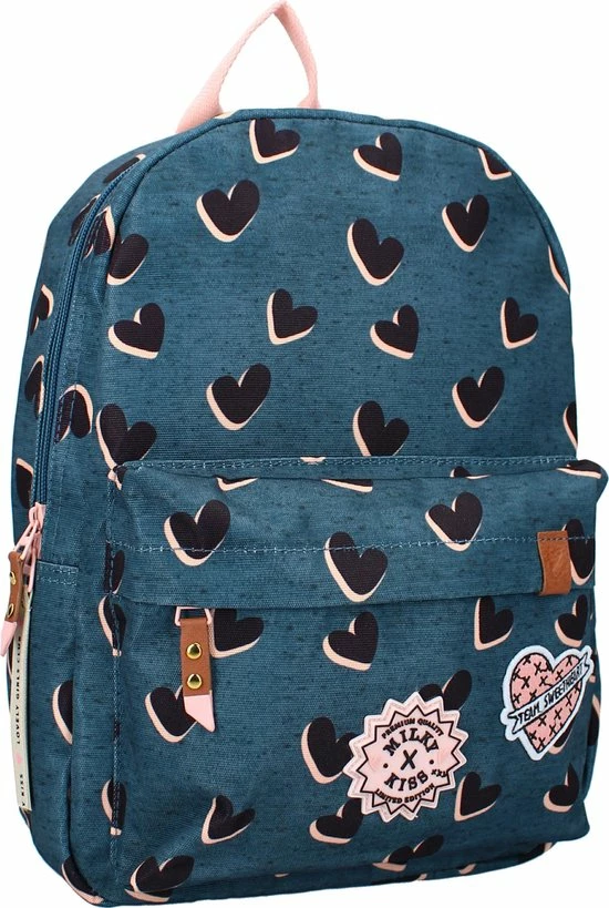 Kopen β Milky Kiss Love Land - Rugzak - Schooltas Meisje - Blauw - Hartjes 𧨠3 Kopen β Milky Kiss Love Land - Rugzak - Schooltas Meisje - Blauw - Hartjes π§¨