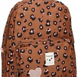 Gloednieuw 😀 Kidzroom Attitude Rugzak - 6 T/m 12 Jaar - Bruin - Panterprint 🎉 -Reisbagage-Reisaccessoires Winkel 550x821 4