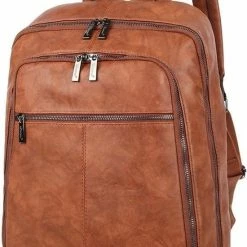 Korting 🛒 Wimona Marina 5017 Laptop Rugtas - 15,6 Inch - Cognac ❤️ -Reisbagage-Reisaccessoires Winkel 550x830 7