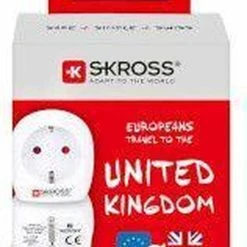 Hete verkoop 😀 SKROSS - Reisstekker/Wereldstekker - Europa Naar Engeland (UK) - Zwitserse Kwaliteit - Input Voltage 100V - 250V ⌛ -Reisbagage-Reisaccessoires Winkel 550x838 1